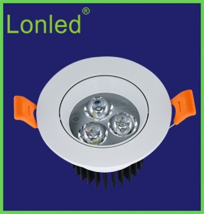 LED Anti Dazzle Spotlight Aluminum Case high power 7W  Isolated Driver